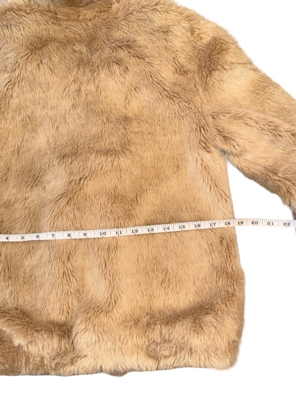 Zara Girls Faux Fur Coat Tan & Pink Size 10 (140 cm) - Picture 9 of 17